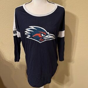 👚 LN PINK Victoria’s Secret with 5th & Ocean clothing women’s 3/4 length shirt